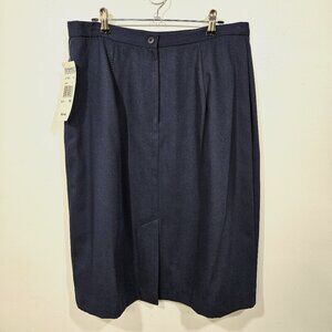 Michele NWT Navy Blue Skirt Size 14 Fully Lined (138-22)